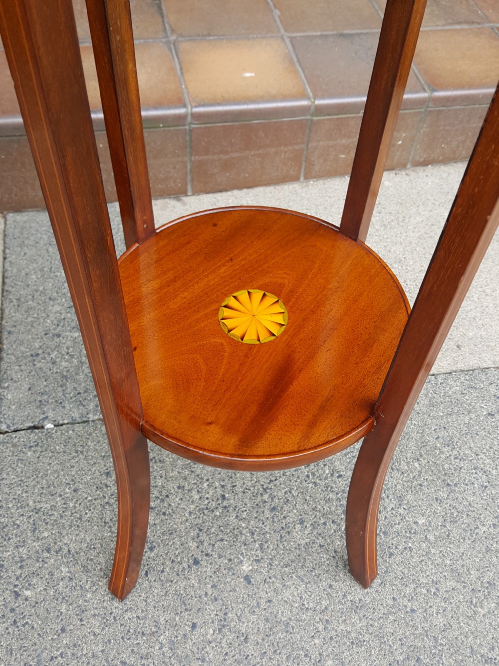 Edwardian Mahogany Jardiniere Stand View III