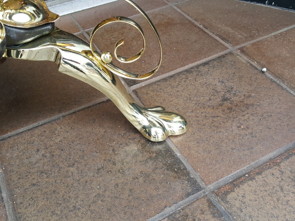 Art Nouveau Brass Extending Standard Lamp View VI