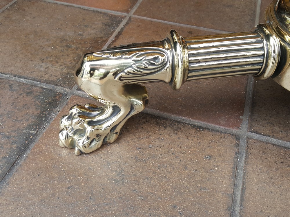 Early 20thC brass standard lamp View II