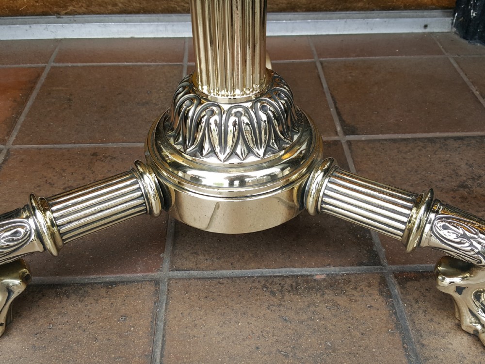 Early 20thC brass standard lamp View III