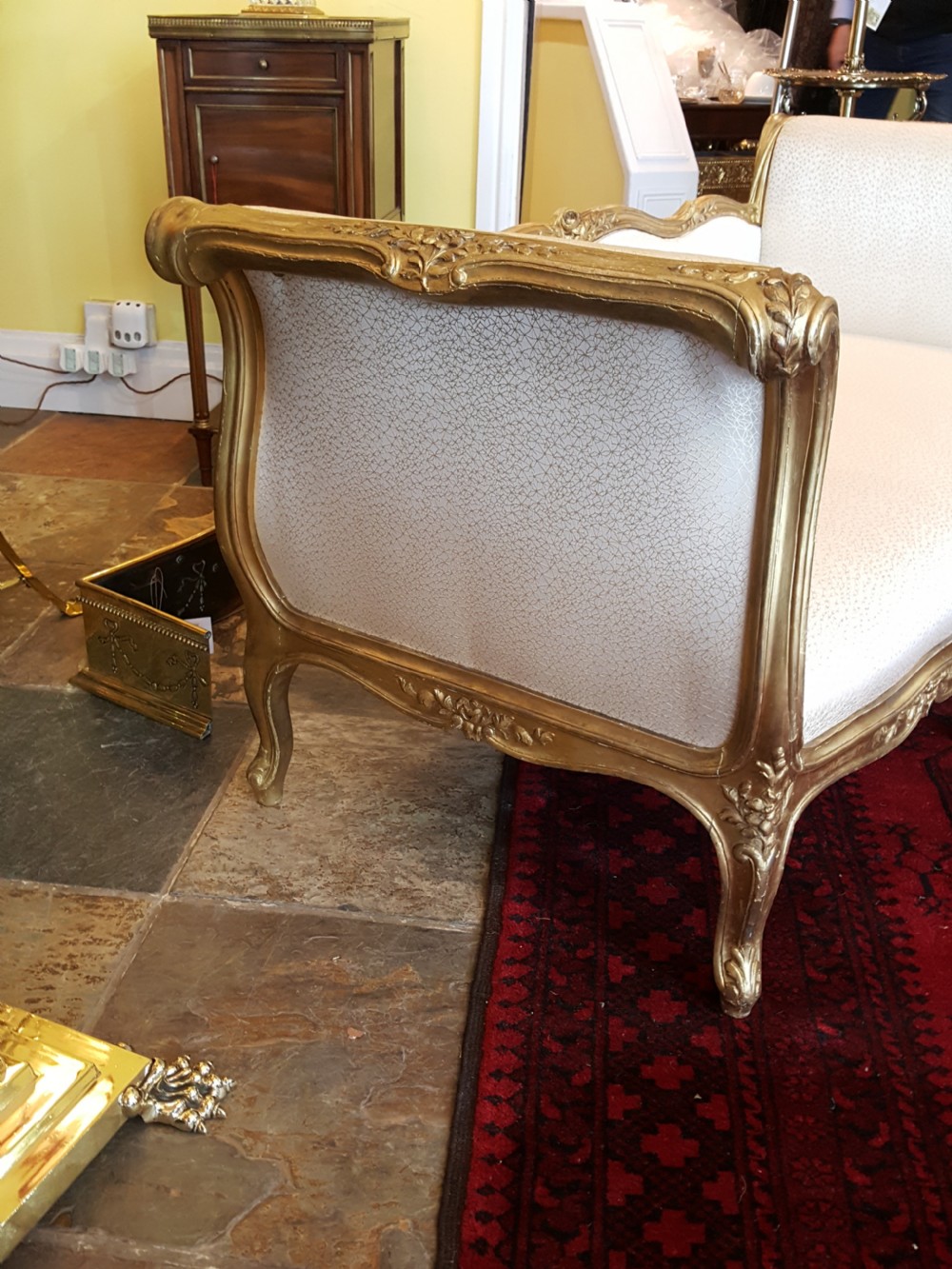 Late 19thC gilt wood settee View VI