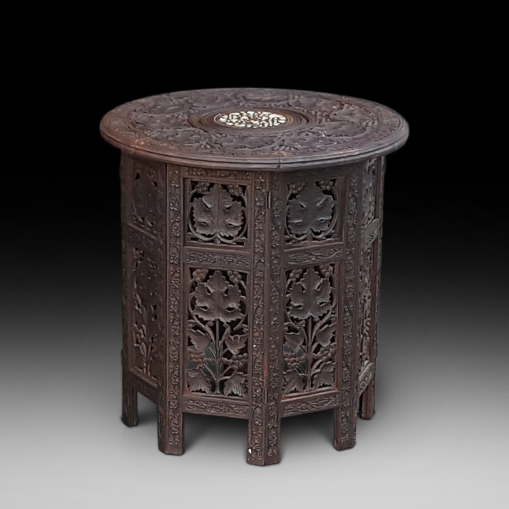 Late 19thC Anglo Indian Hardwood Occasional Table 