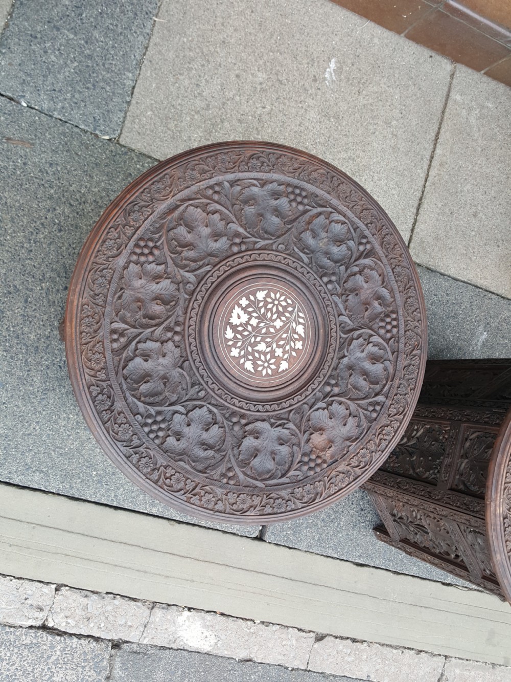 Late 19thC Anglo Indian Hardwood Occasional Table  View II