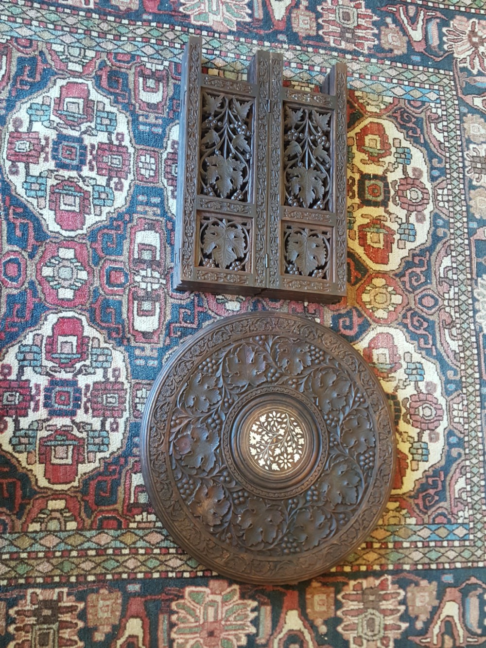 Late 19thC Anglo Indian Hardwood Occasional Table  View V