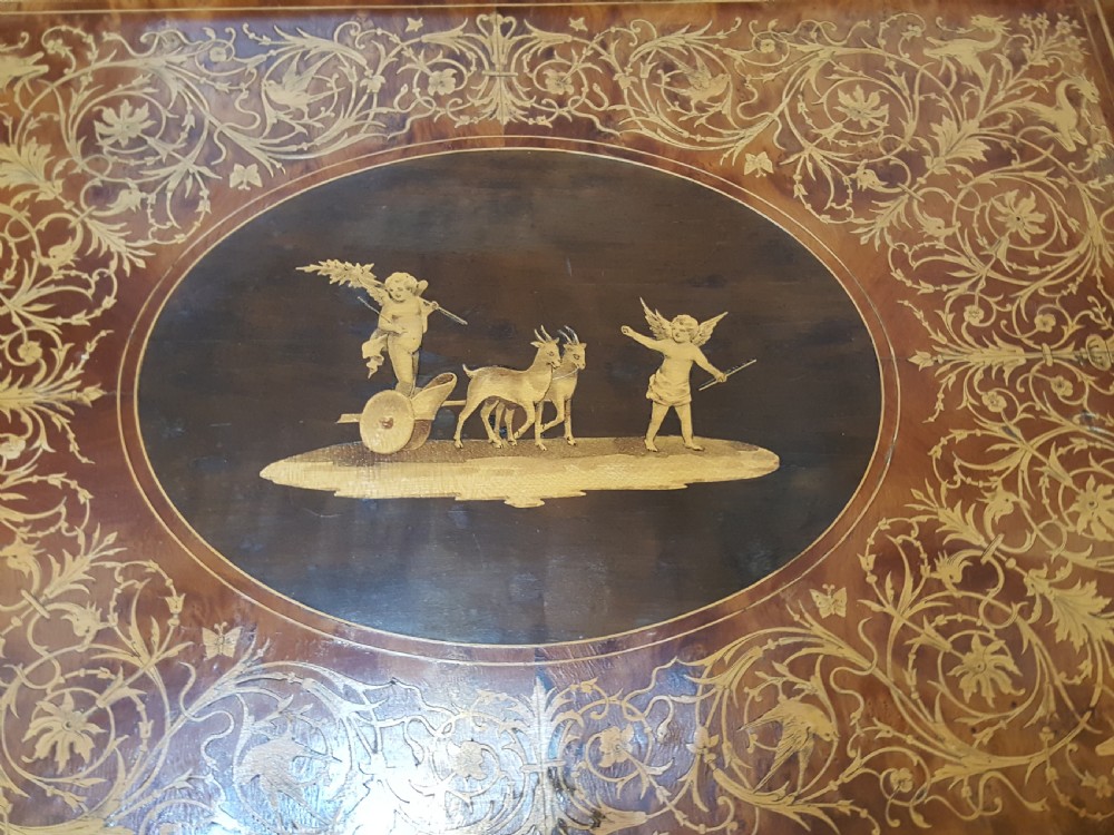 Victorian Walnut and Inlaid Tray View III