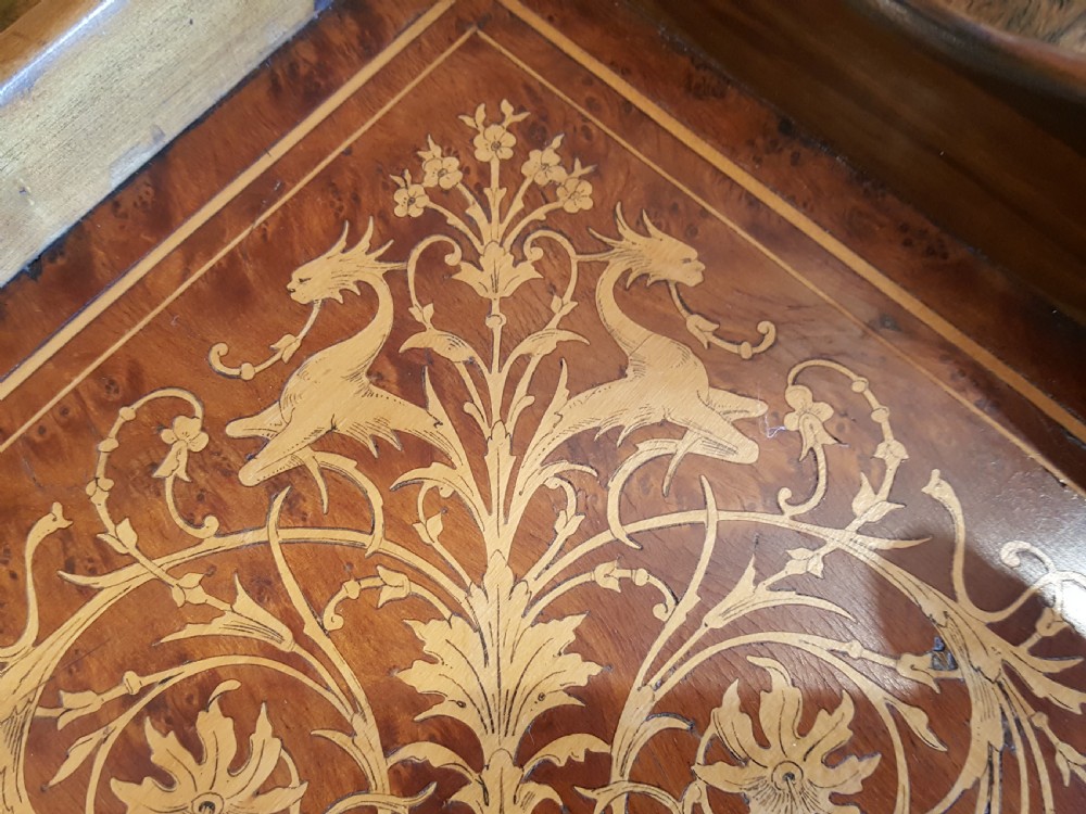Victorian Walnut and Inlaid Tray View IV