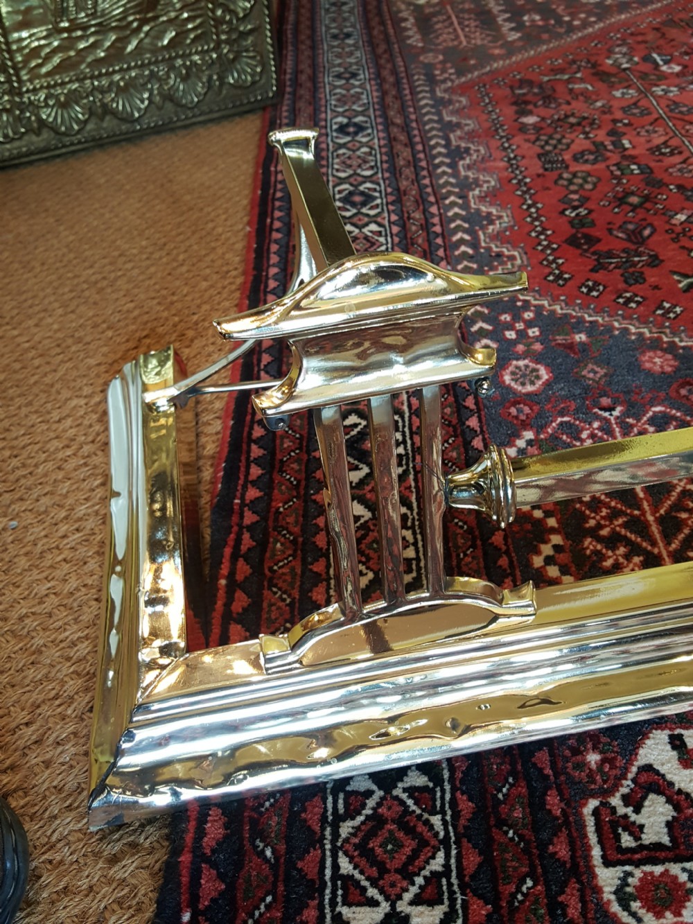 Late 19thC Brass Fender View II