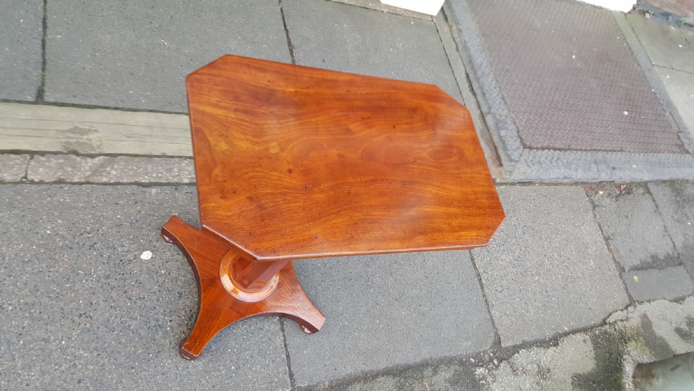 Early Victorian Rectangular Mahogany Side Table View V