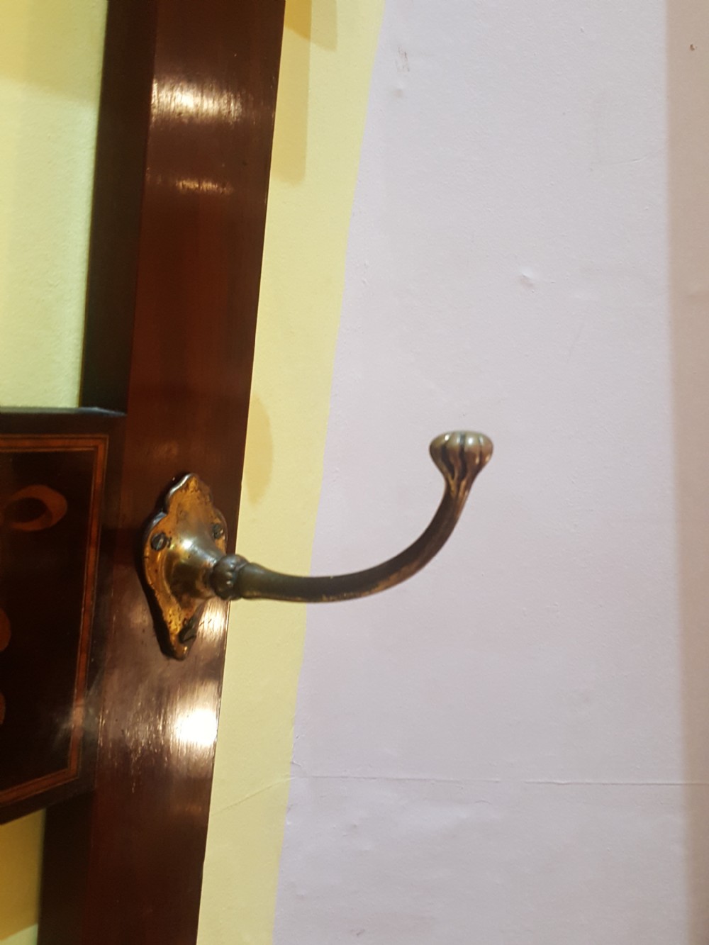 Edwardian Mahogany Combined Mirror, Hat and Coat Rack View IV