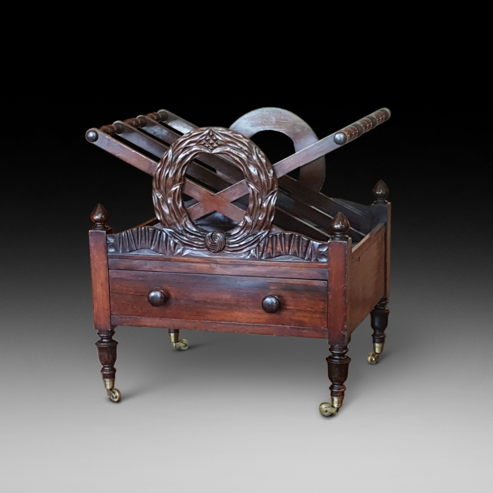 Regency Rosewood Canterbury Magazine Rack