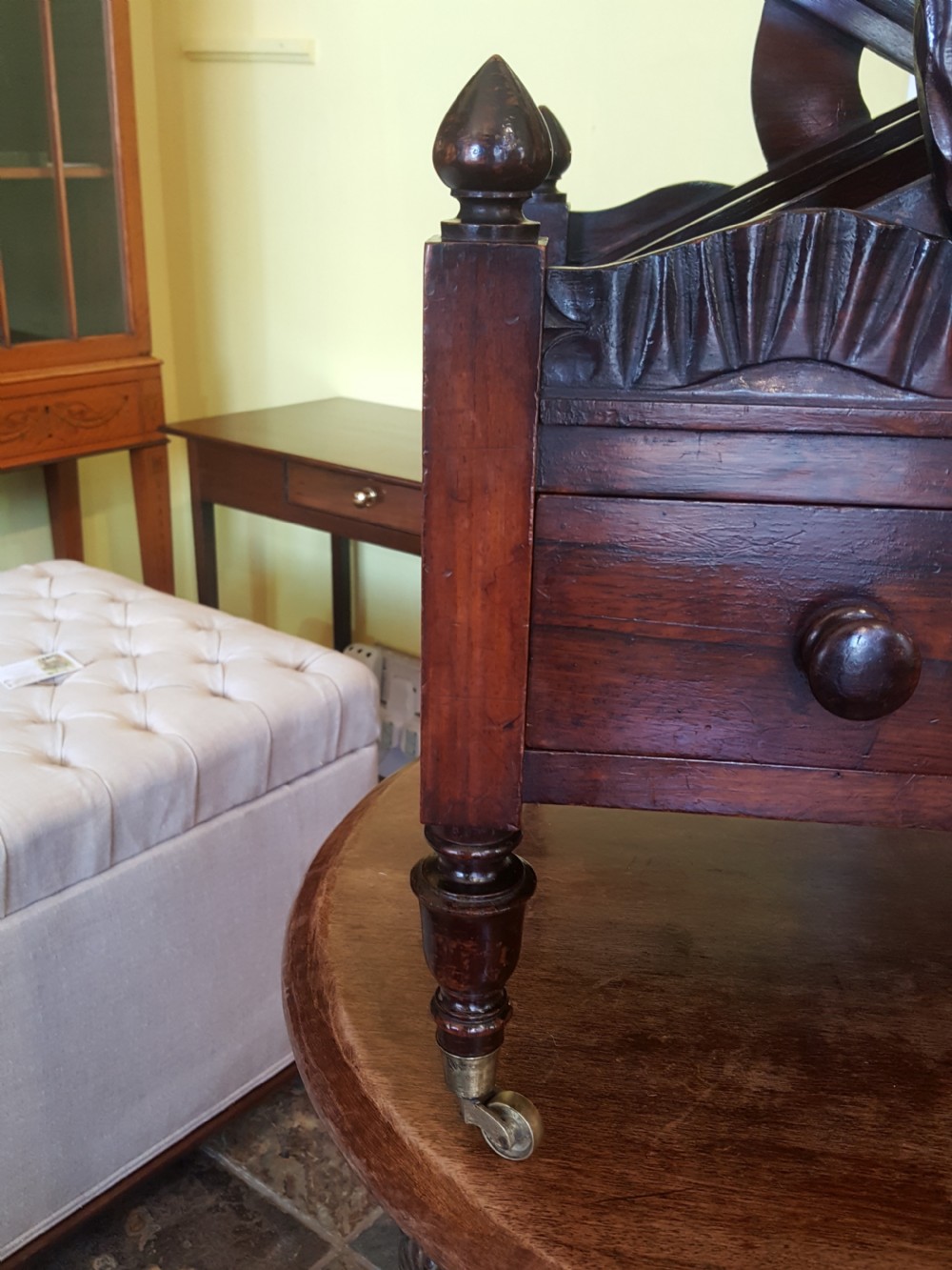 Regency Rosewood Canterbury Magazine Rack View V