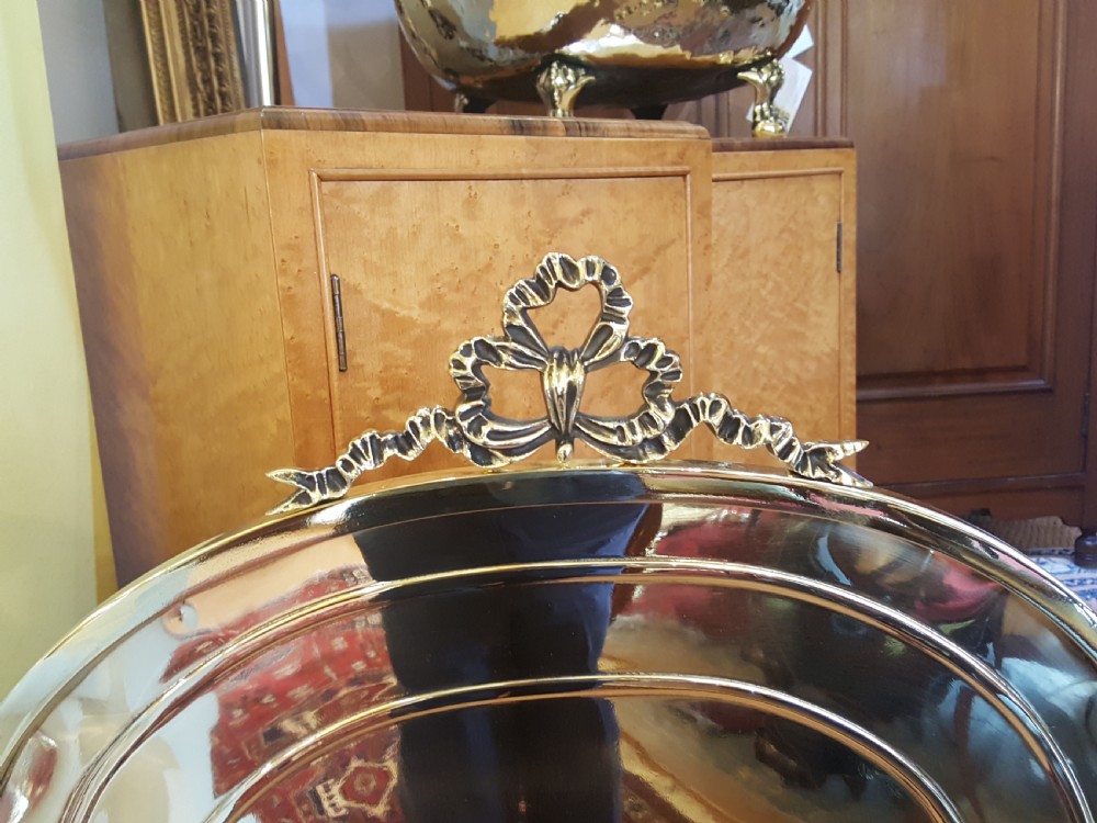  Edwardian Brass Fire Screen View III