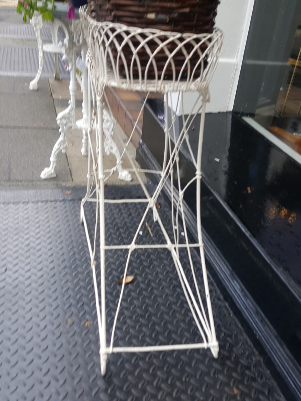 Victorian Wirework Plant Stand View V