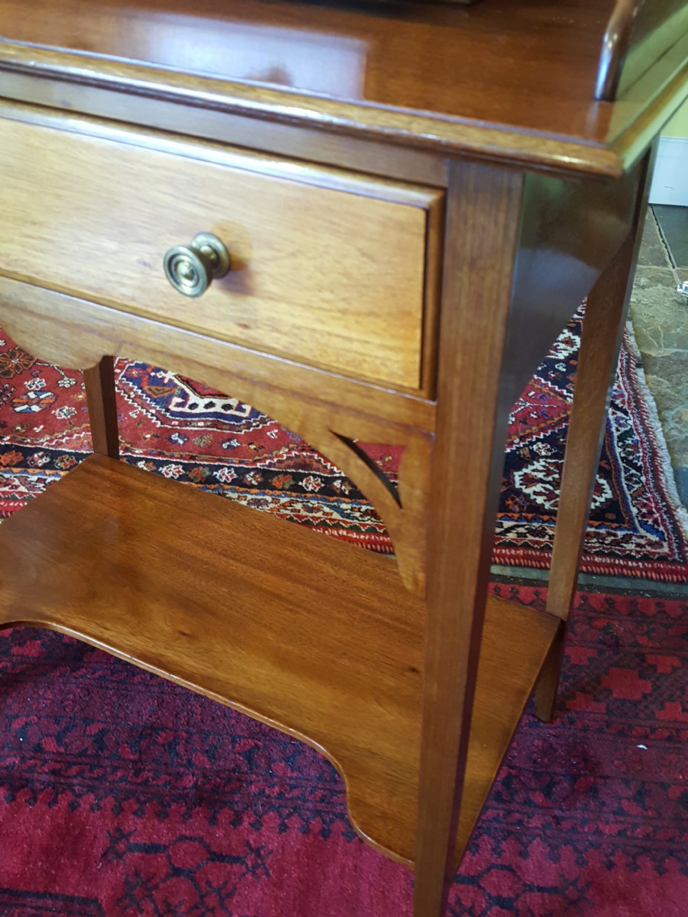 Edwardian Mahogany Shaving Stand  View V