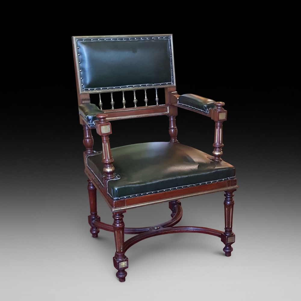 French Mahogany Desk Chair