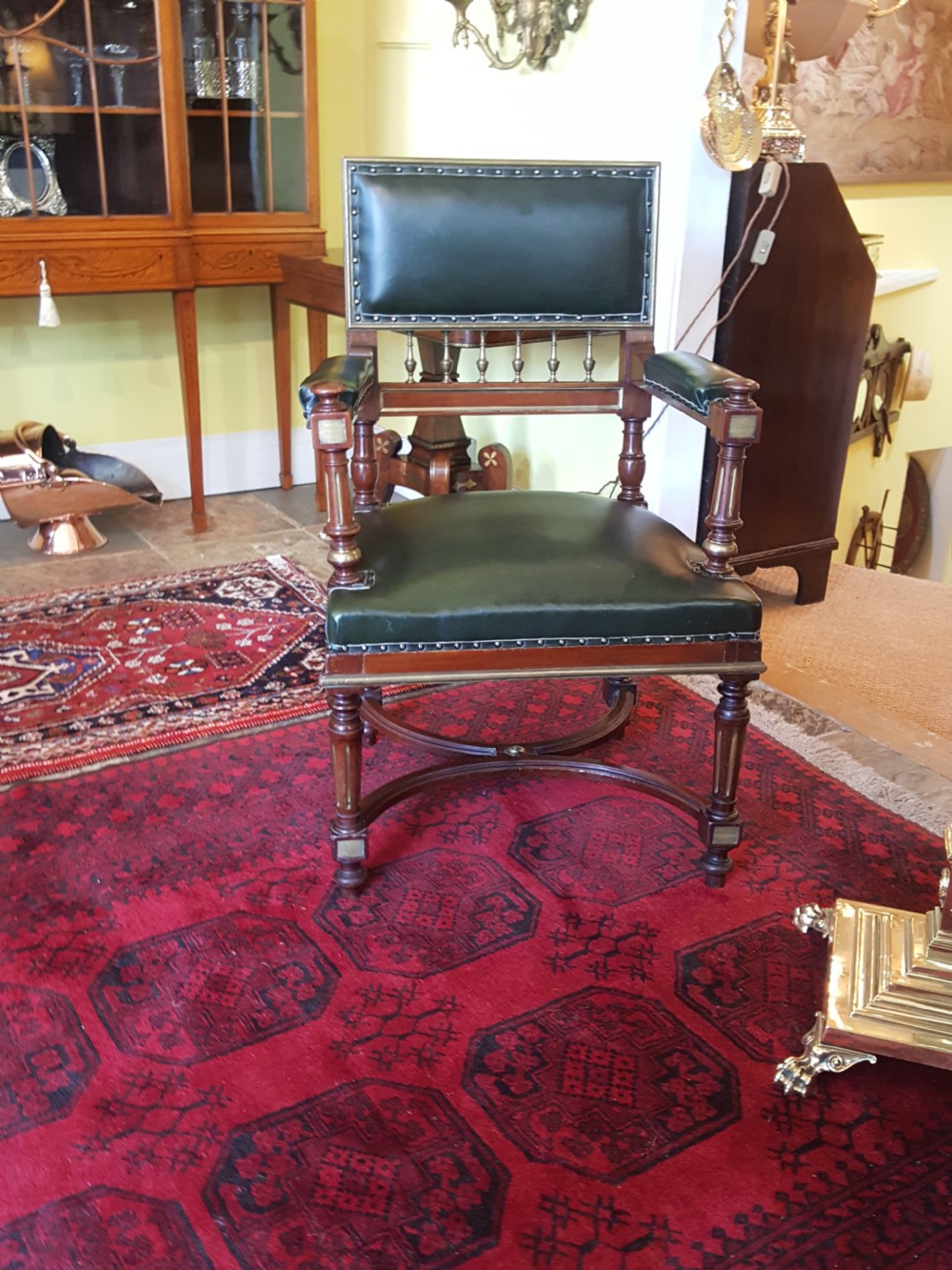 French Mahogany Desk Chair View II