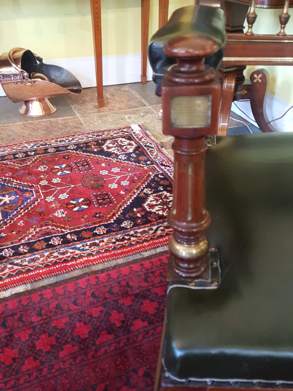 French Mahogany Desk Chair View III