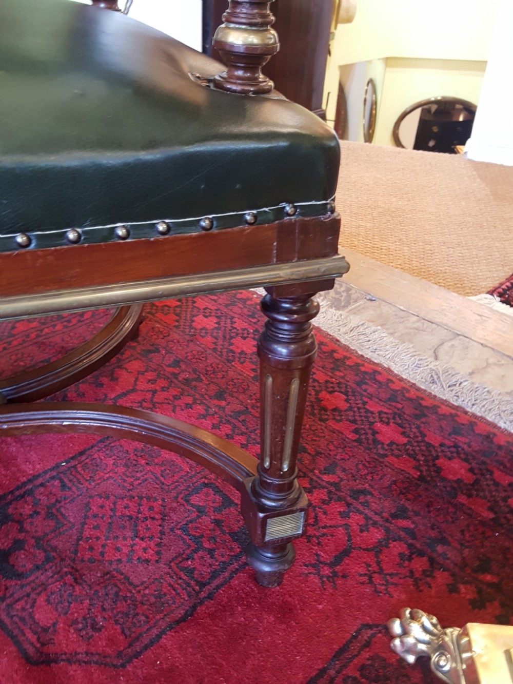 French Mahogany Desk Chair View IV