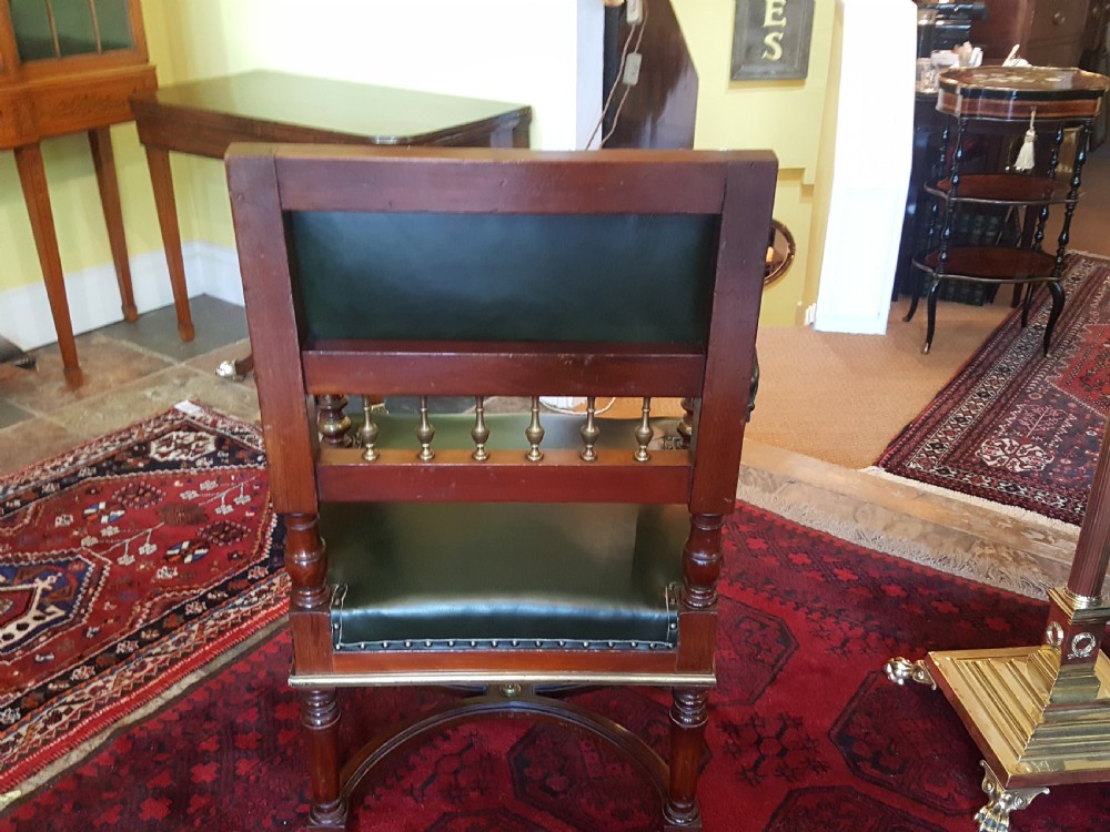 French Mahogany Desk Chair View VI