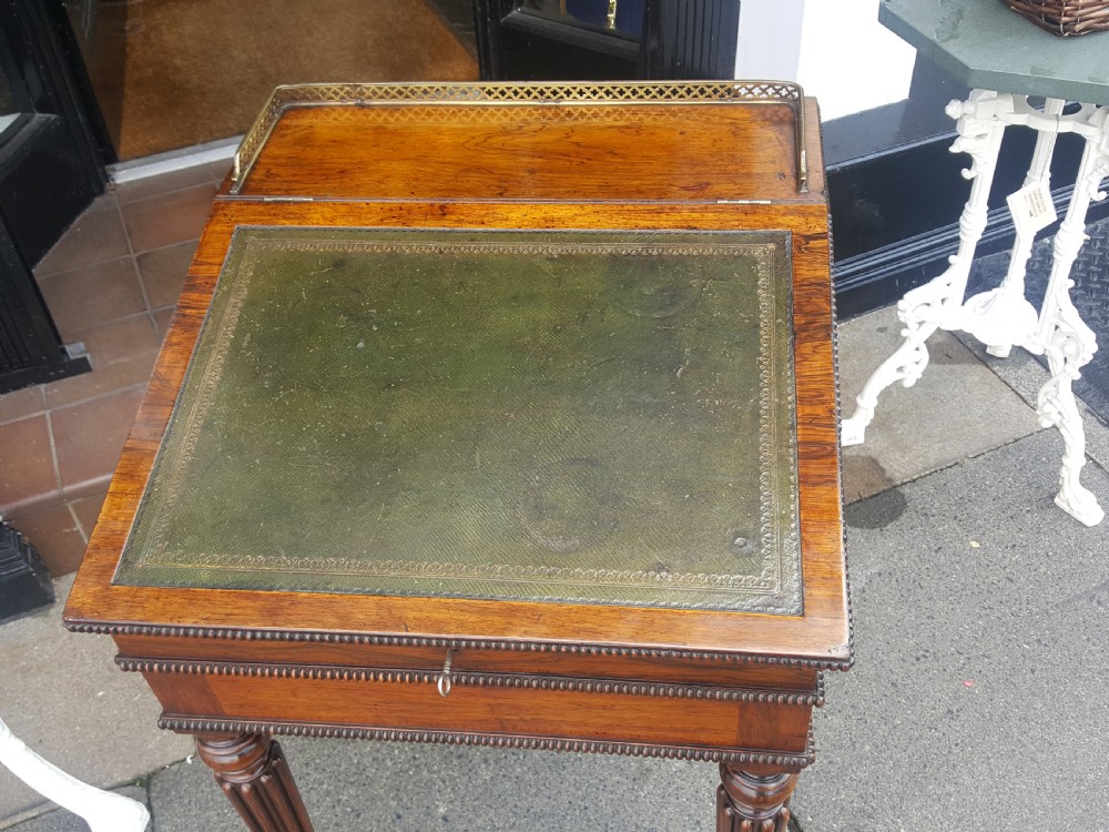 Gillows Early Victorian Rosewood Writing Table View II