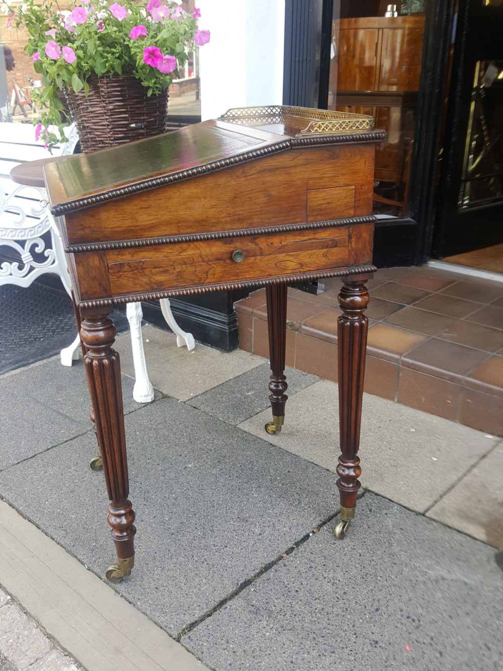 Gillows Early Victorian Rosewood Writing Table View IV