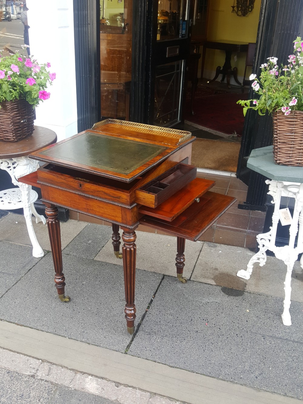 Gillows Early Victorian Rosewood Writing Table View VIII