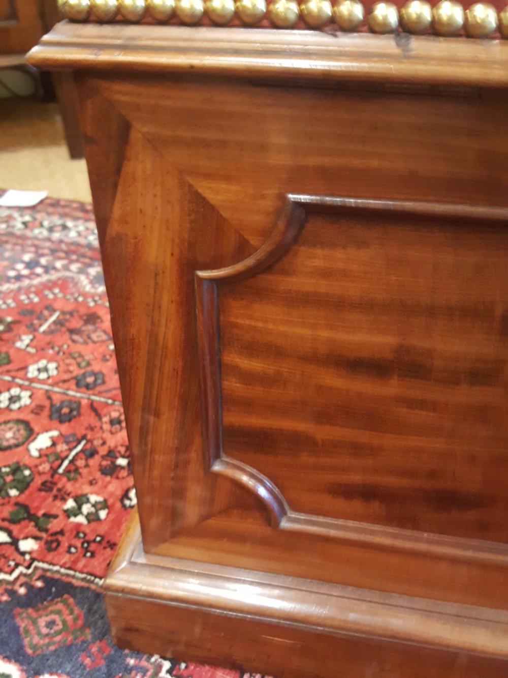William IV Mahogany and Leather Ottoman Stool View VII