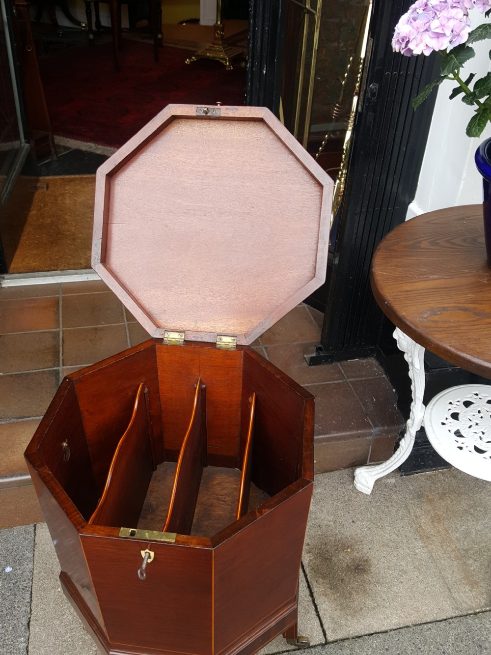 George III Mahogany Octagonal Cellarette View III