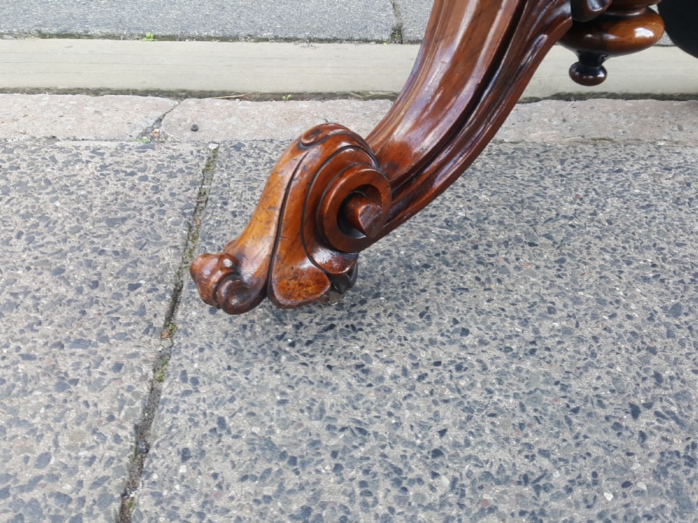 Regency Rosewood and Crossbanded Library Table View VIII