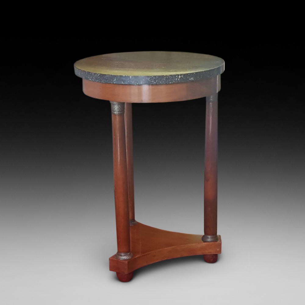French Mahogany Empire Revival Lamp Table