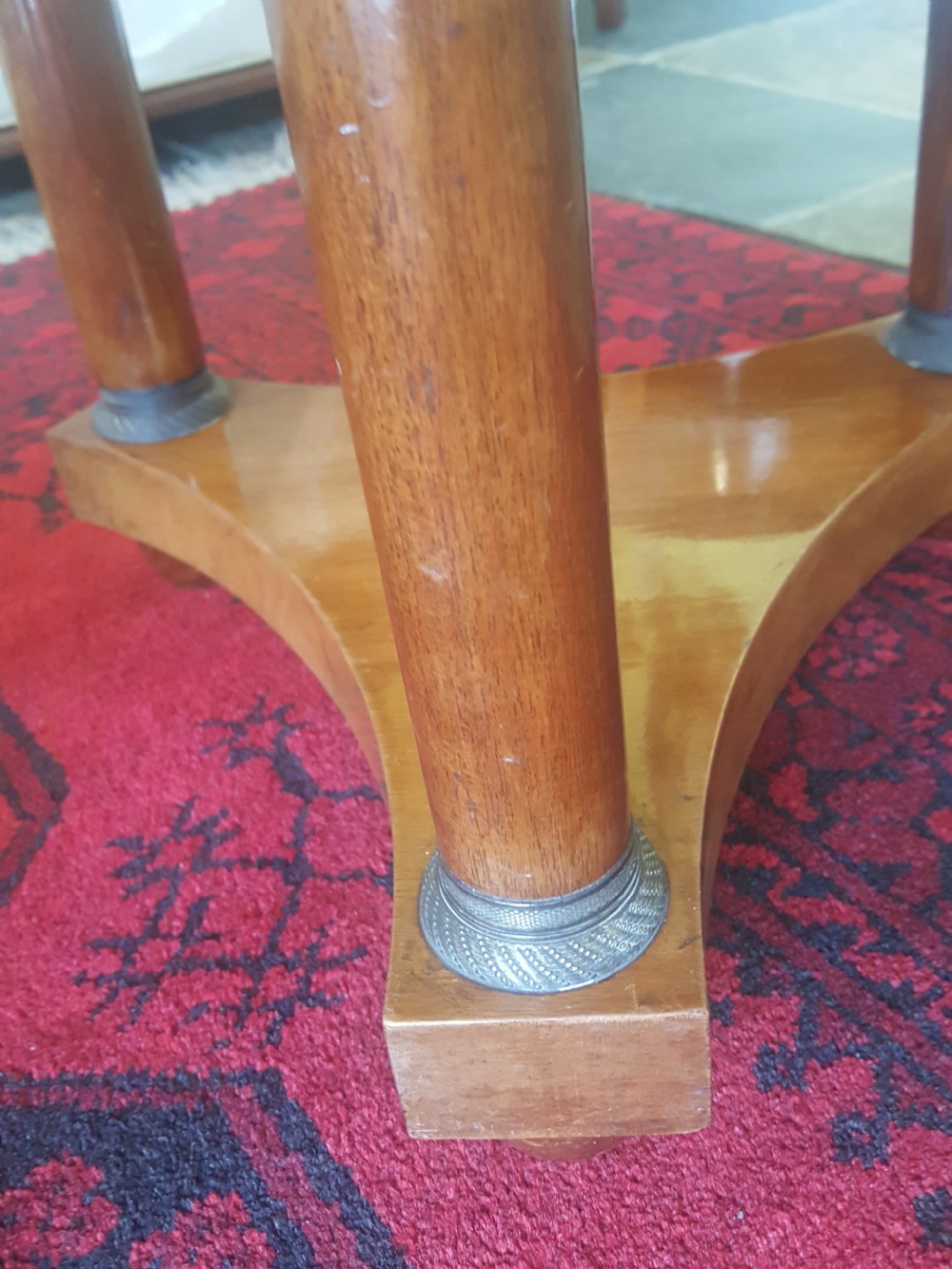 French Mahogany Empire Revival Lamp Table View IV