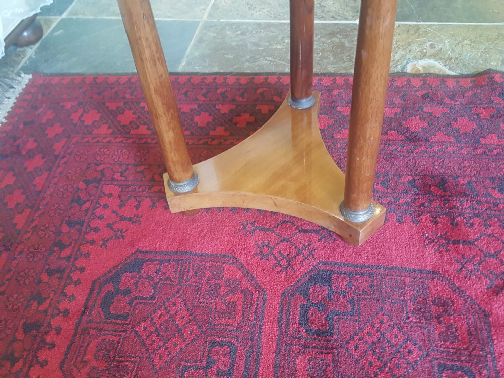 French Mahogany Empire Revival Lamp Table View V