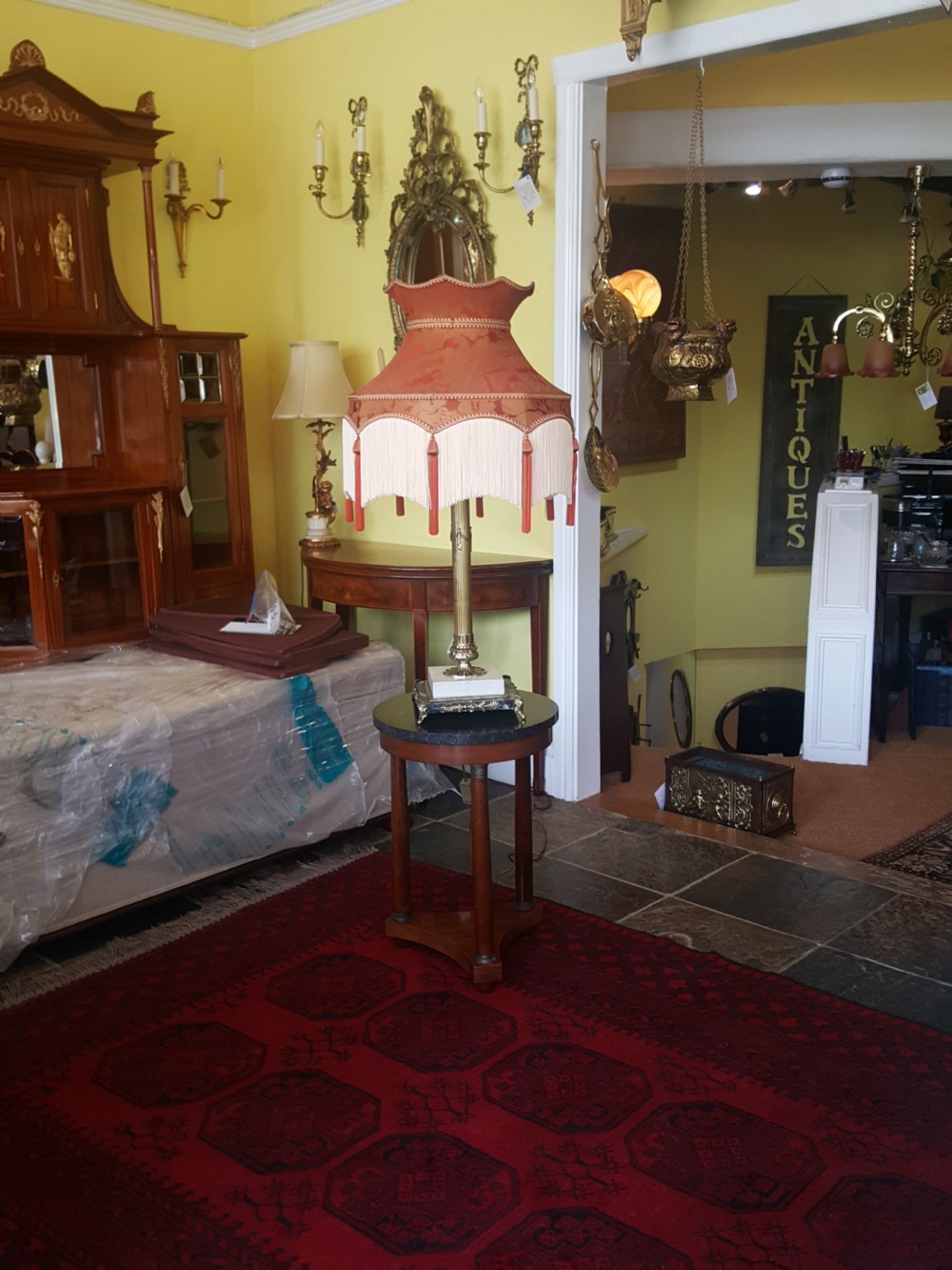 French Mahogany Empire Revival Lamp Table View VI