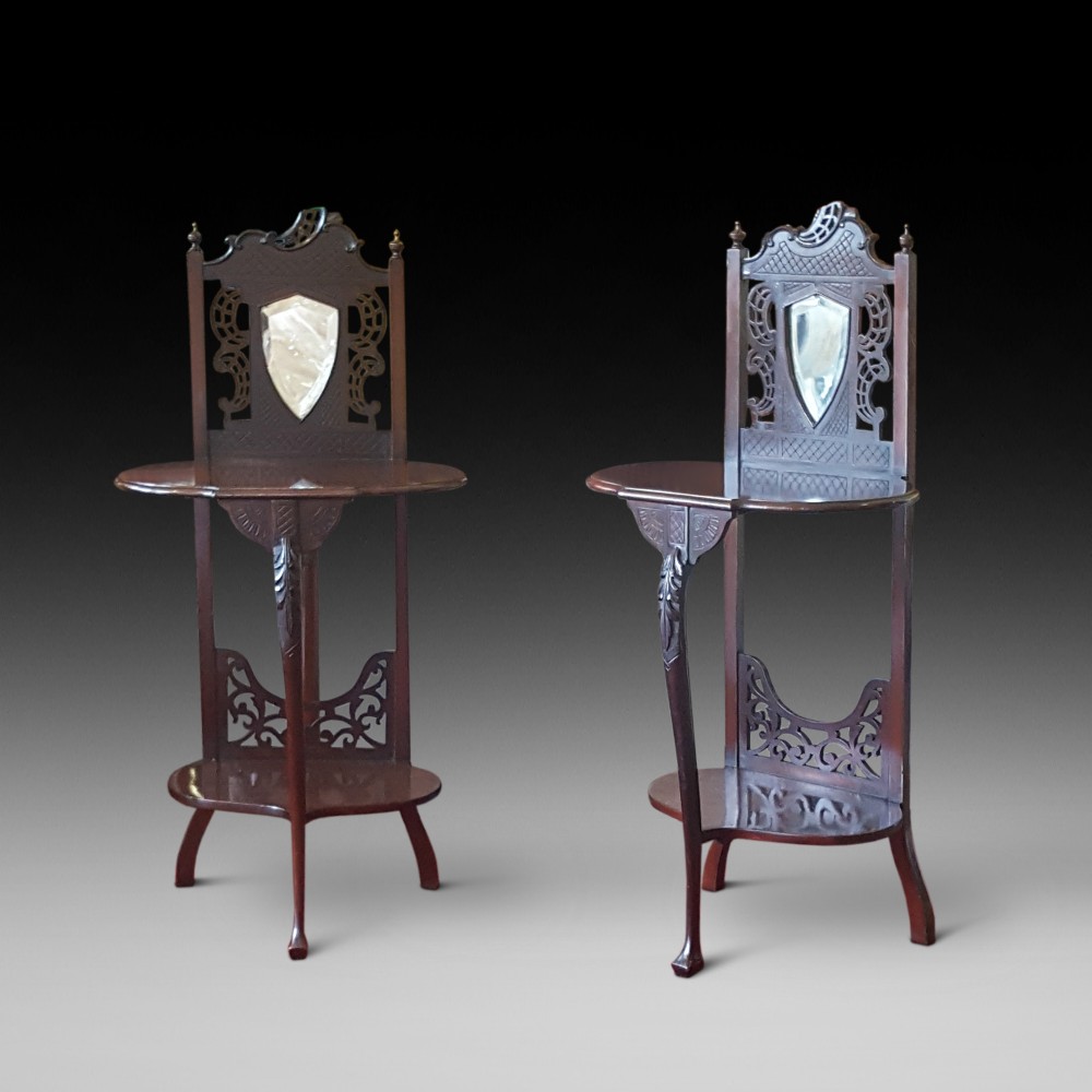 Pair of Late Victorian Mahogany Bedside Tables