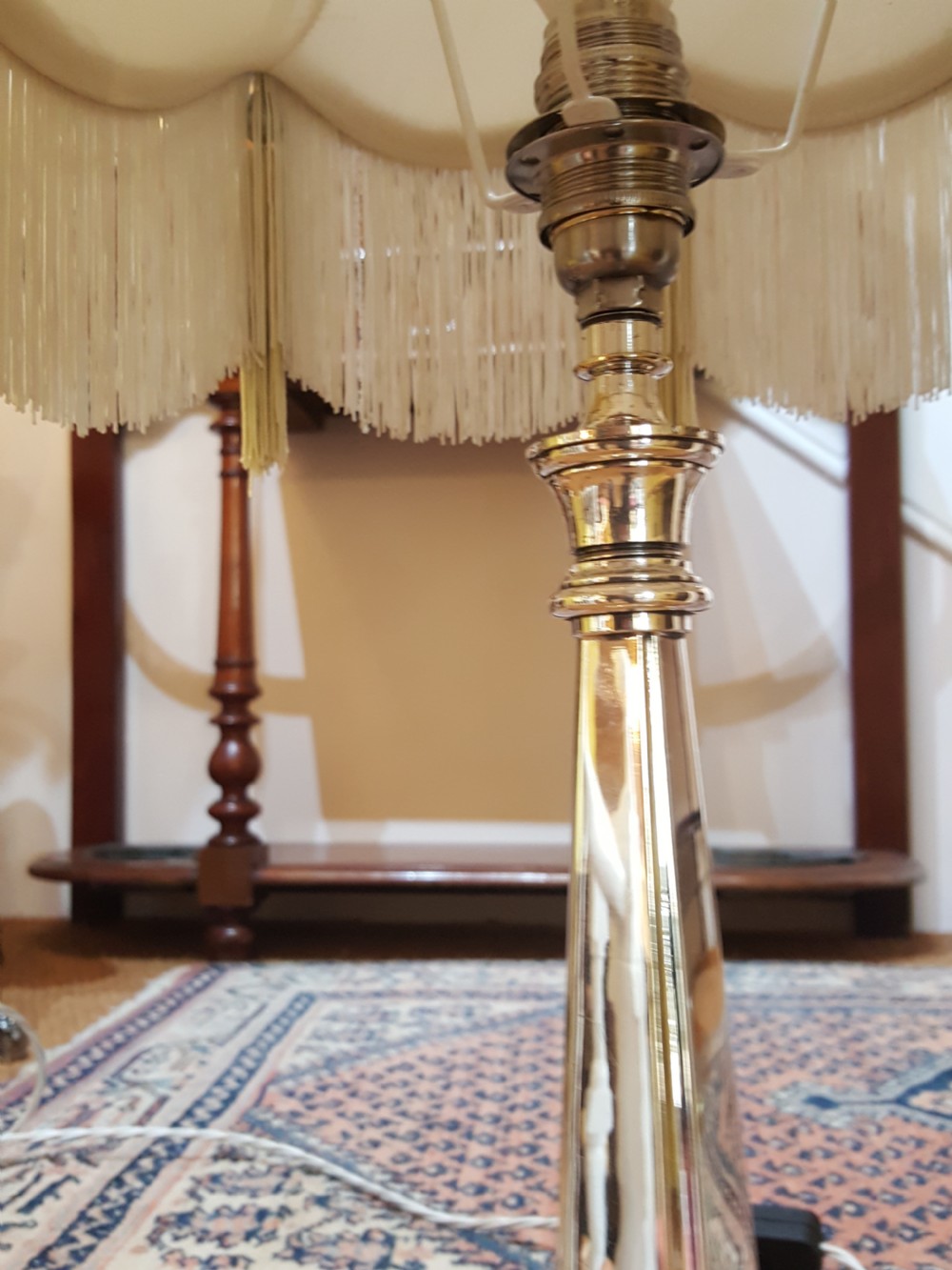 Early 20thC Silver Plate Table Lamp View IV