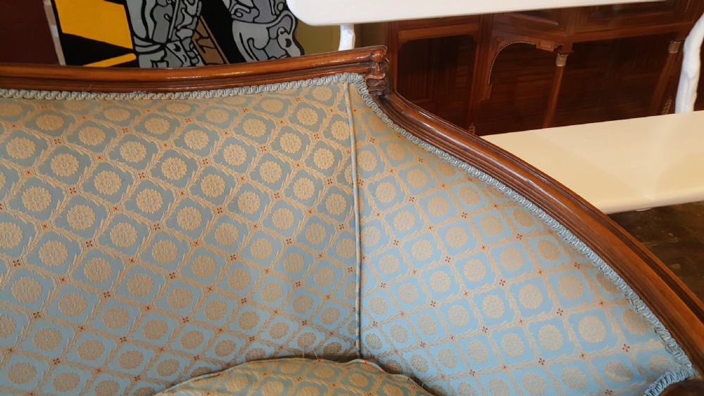 Late 19thC French Walnut Framed Sofa  View III