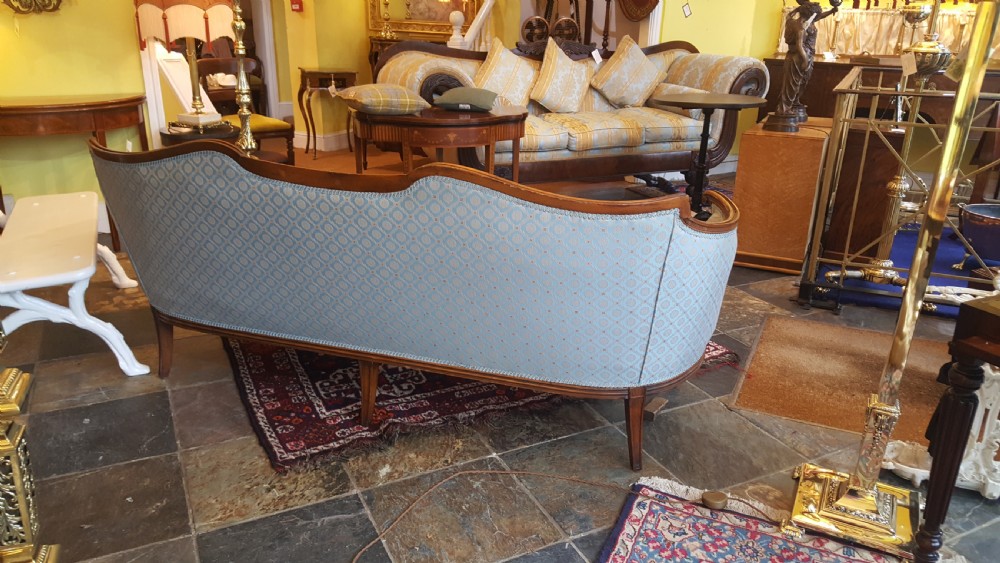 Late 19thC French Walnut Framed Sofa  View VIII