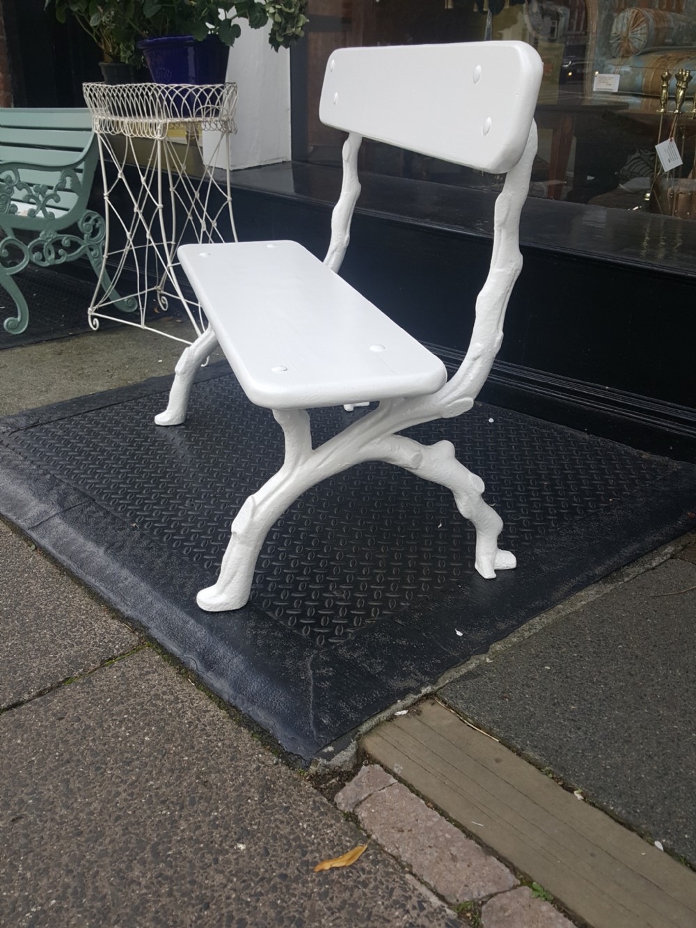 Victorian Cast Iron Bench View II