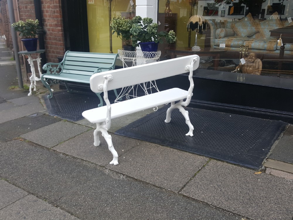 Victorian Cast Iron Bench View III