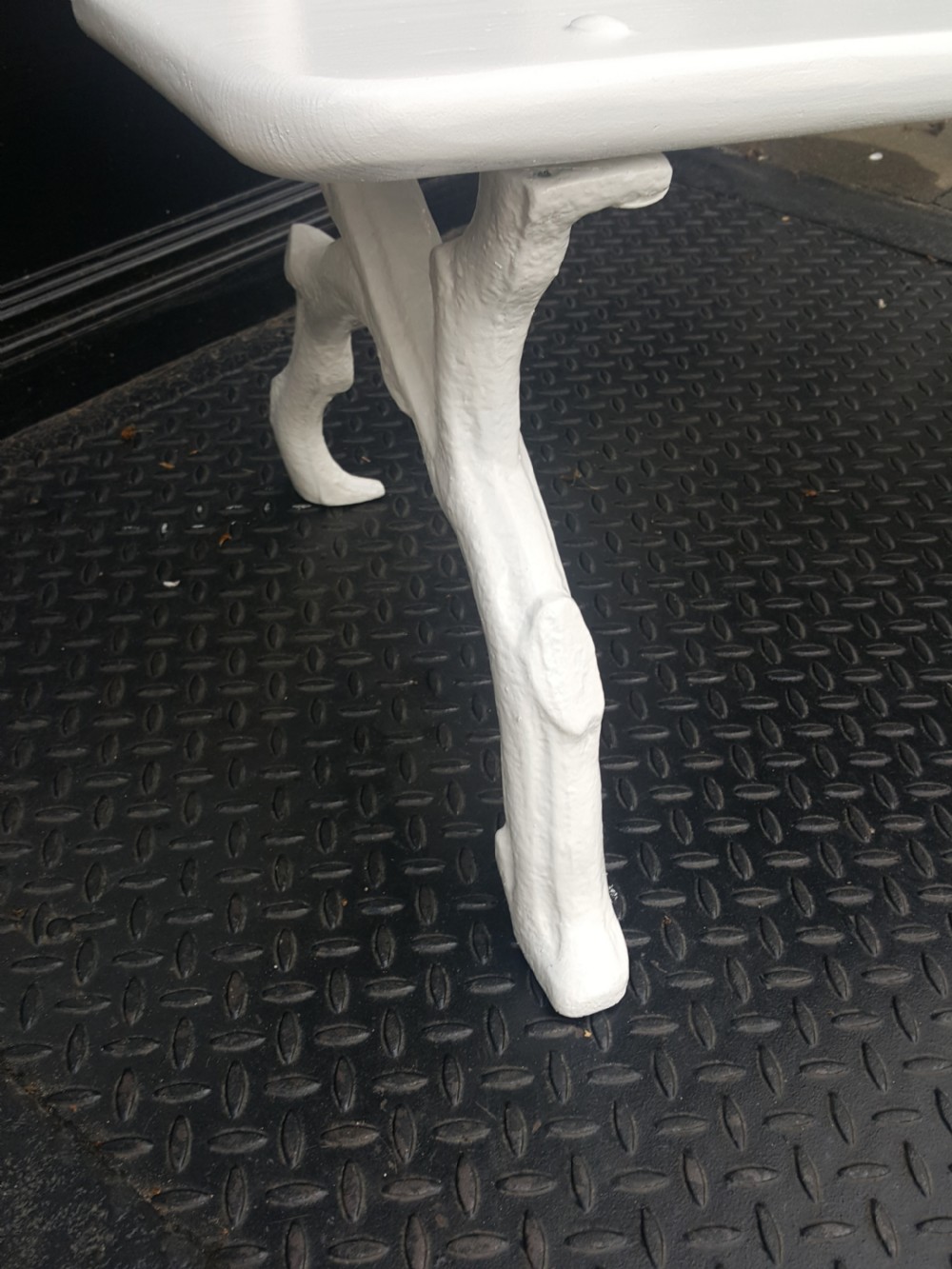 Victorian Cast Iron Bench View IV