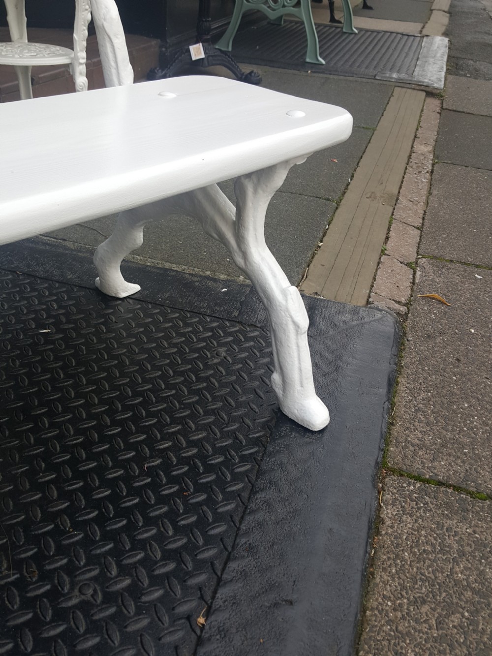 Victorian Cast Iron Bench View V