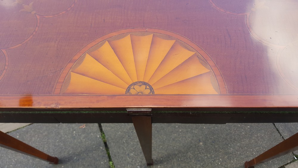  Late 19thC Mahogany Inlaid Card Table View IV