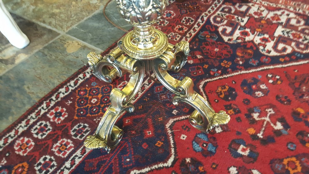1920's Brass Standard Lamp View V