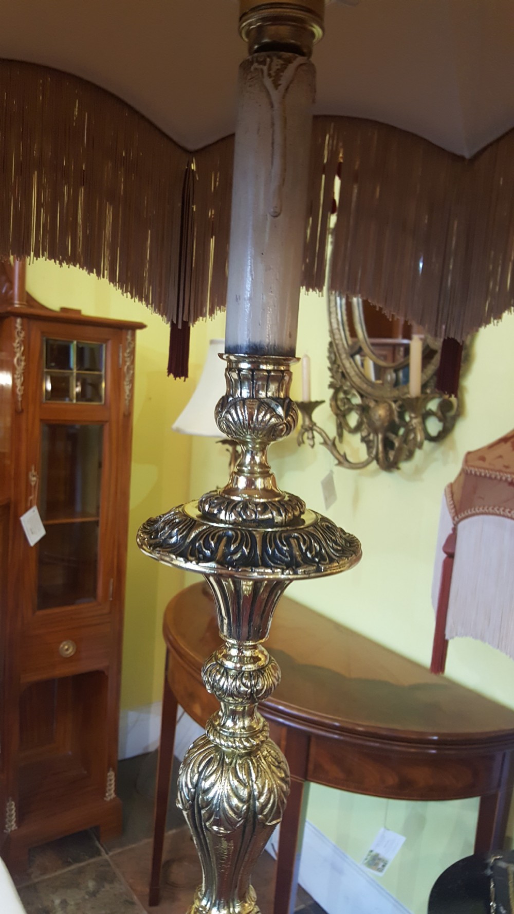 1920's Brass Standard Lamp View VII