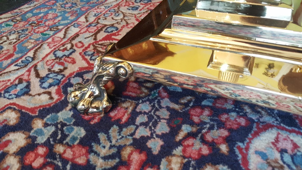 Victorian Brass Adjustable Standard Lamp View II