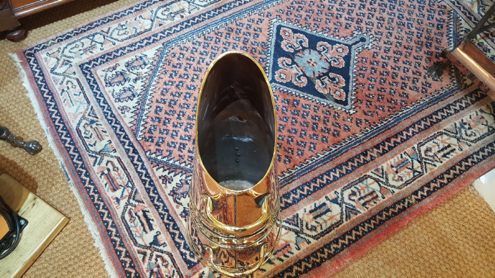 Victorian Brass and Copper Coal Receiver View III
