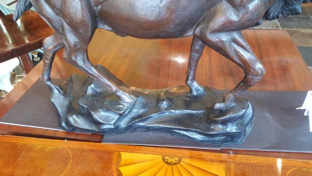 Late Victorian Bronze Figure of an Elk View V