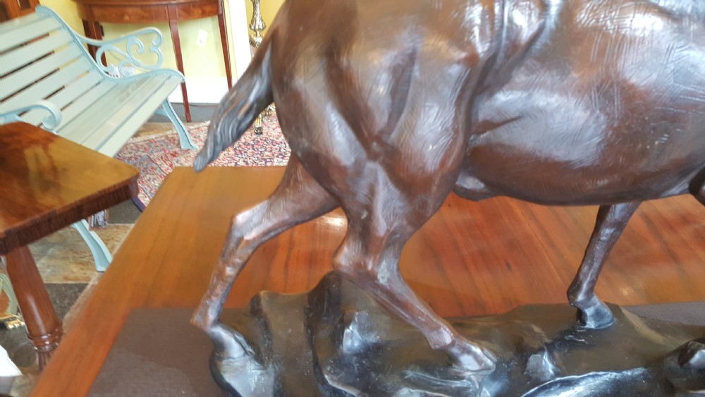 Late Victorian Bronze Figure of an Elk View VII