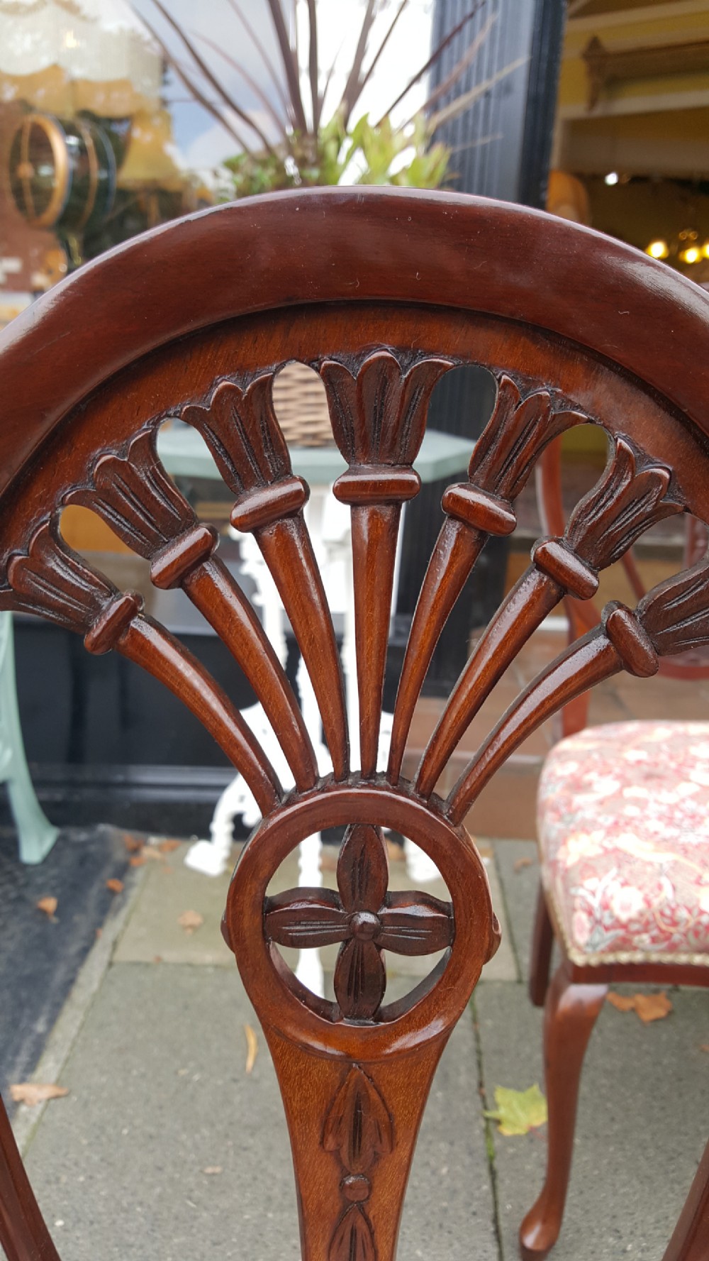 Set of four late Victorian salon chairs View V