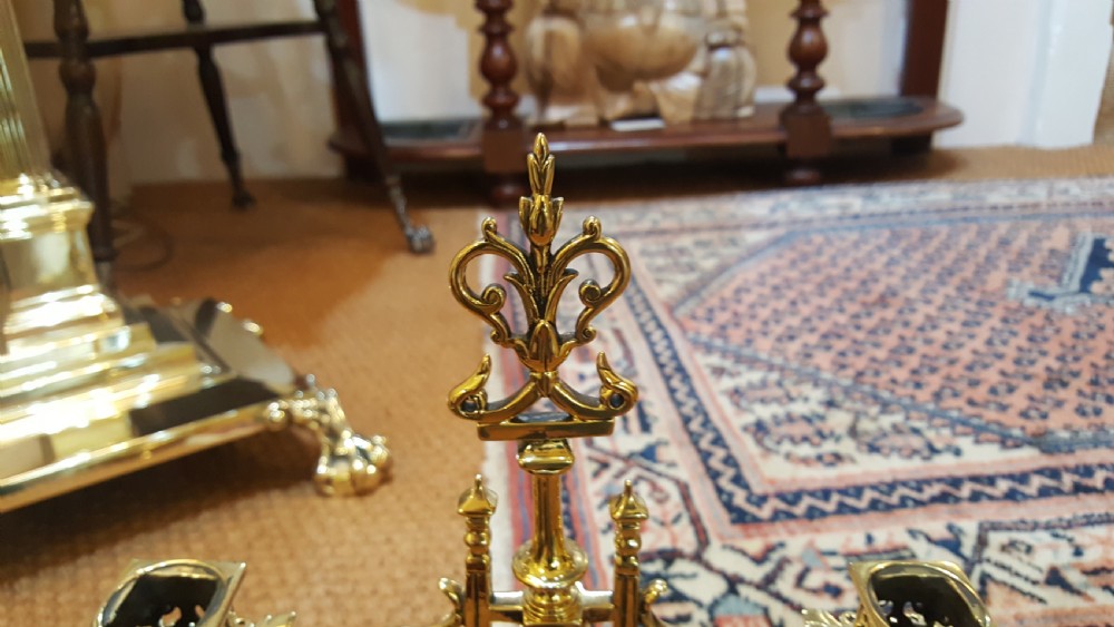 Pair of Aesthetic Brass Candelabra View III